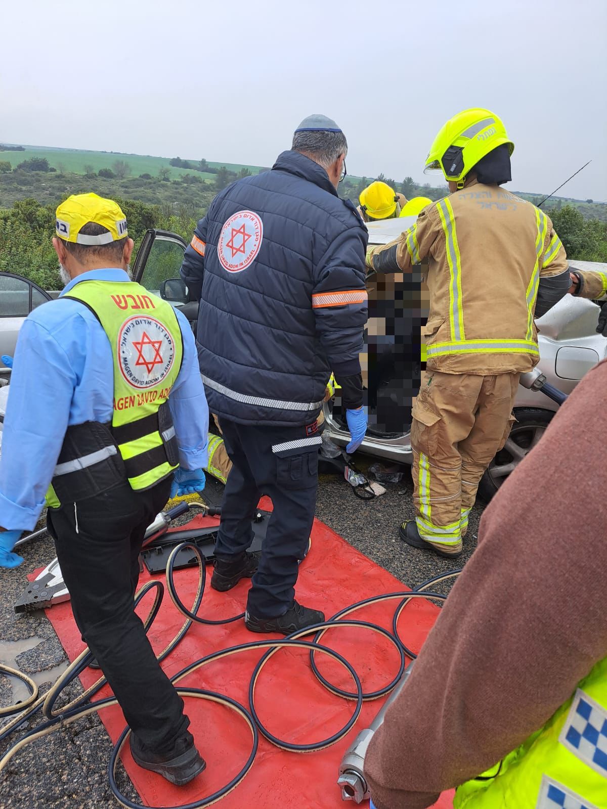 זירת התאונה