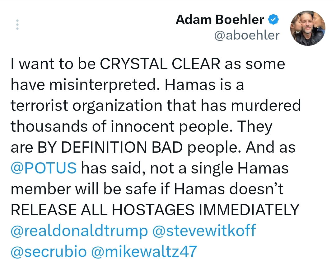 ישראל וארצות הברית הגיעו להבנות: שיחות בוהלר עם חמאס "יתואמו באופן מלא"