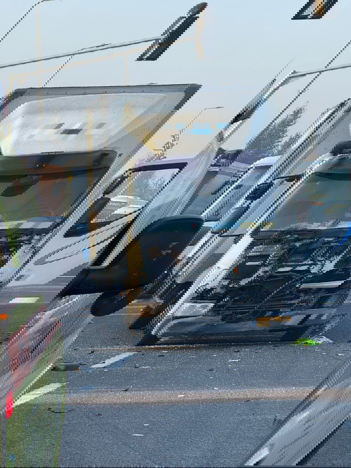 זירת התאונה, הבוקר