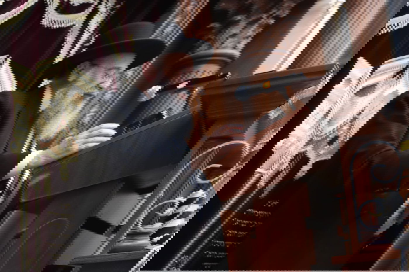 עצרת הספד על הגאון רבי זאב ברלין זצ"ל, בהיכל ישיבת 'גאון יעקב' 