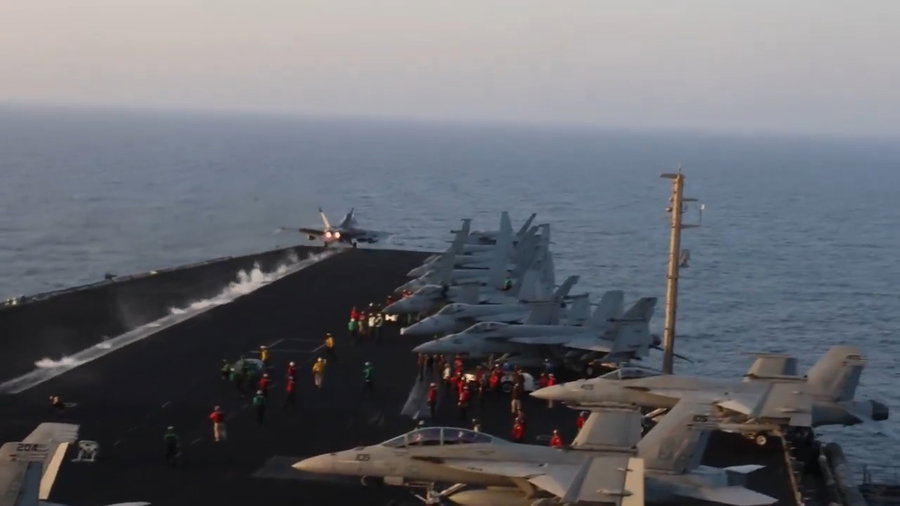 יציאה לתקיפה בתימן של מטוסי ארה"ב