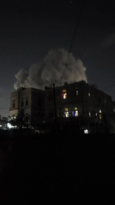 תיעוד התקיפה בתימן הערב