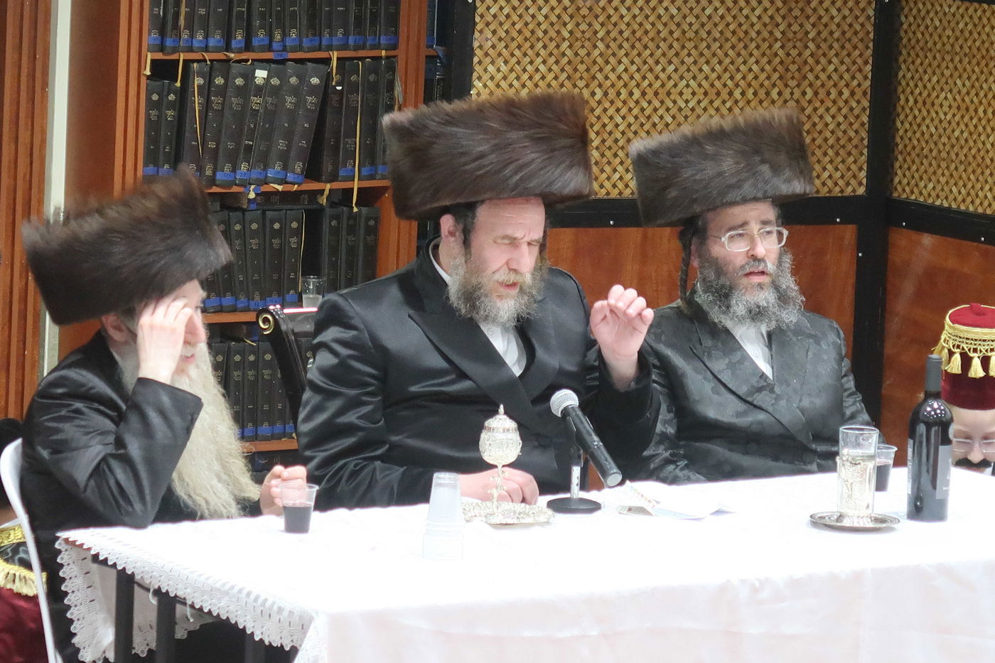 פורים אצל הגה"צ רבי יעקב מרדכי הגר אב"ד ויז'ניץ אלעד