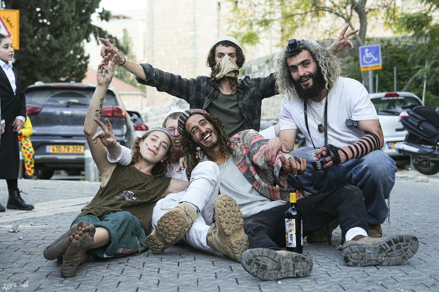 פורים ברחובות ירושלים