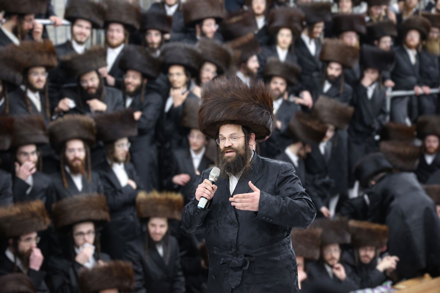 מעמד 'אורה ושמחה' בק"ק סאטמר בירושלים