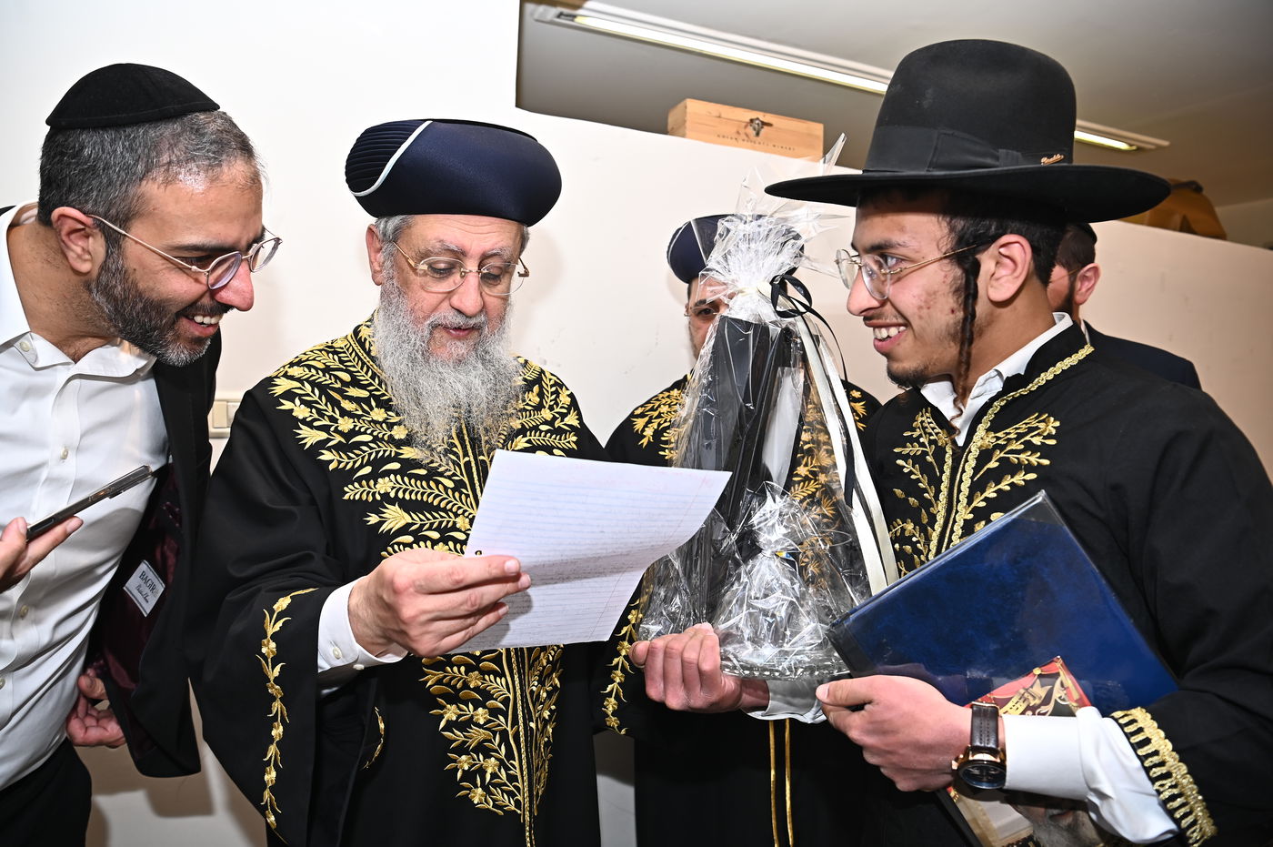 פורים אצל הגר"ד יוסף