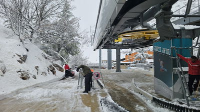 "כמות שלג משמעותית ויפה"; צפו בתיעוד המרהיב מהחרמון