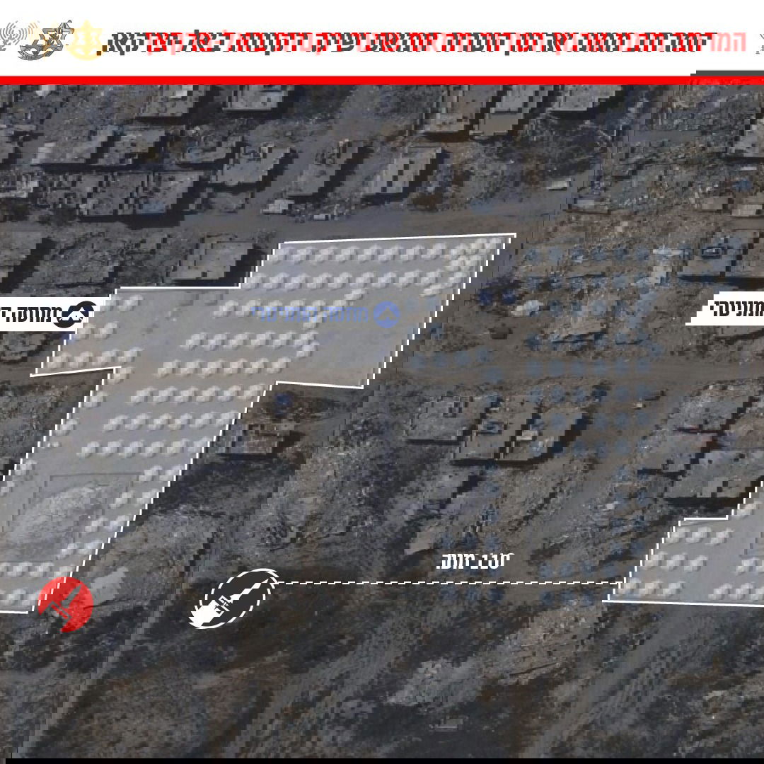 מיקום המשגר בסמוך למחסה הומניטרי באל פרקאן