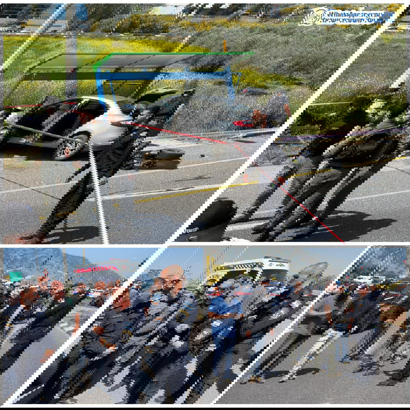 המפכ"ל בזירת הפיגוע