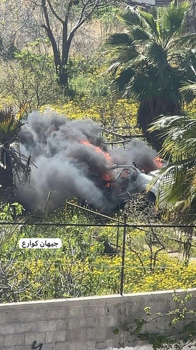 כלי רכב שהותקף בעזה