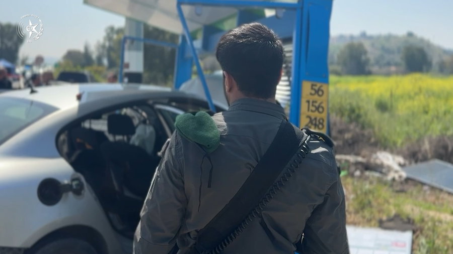 מפקד לוחמי מג"ב בזירה