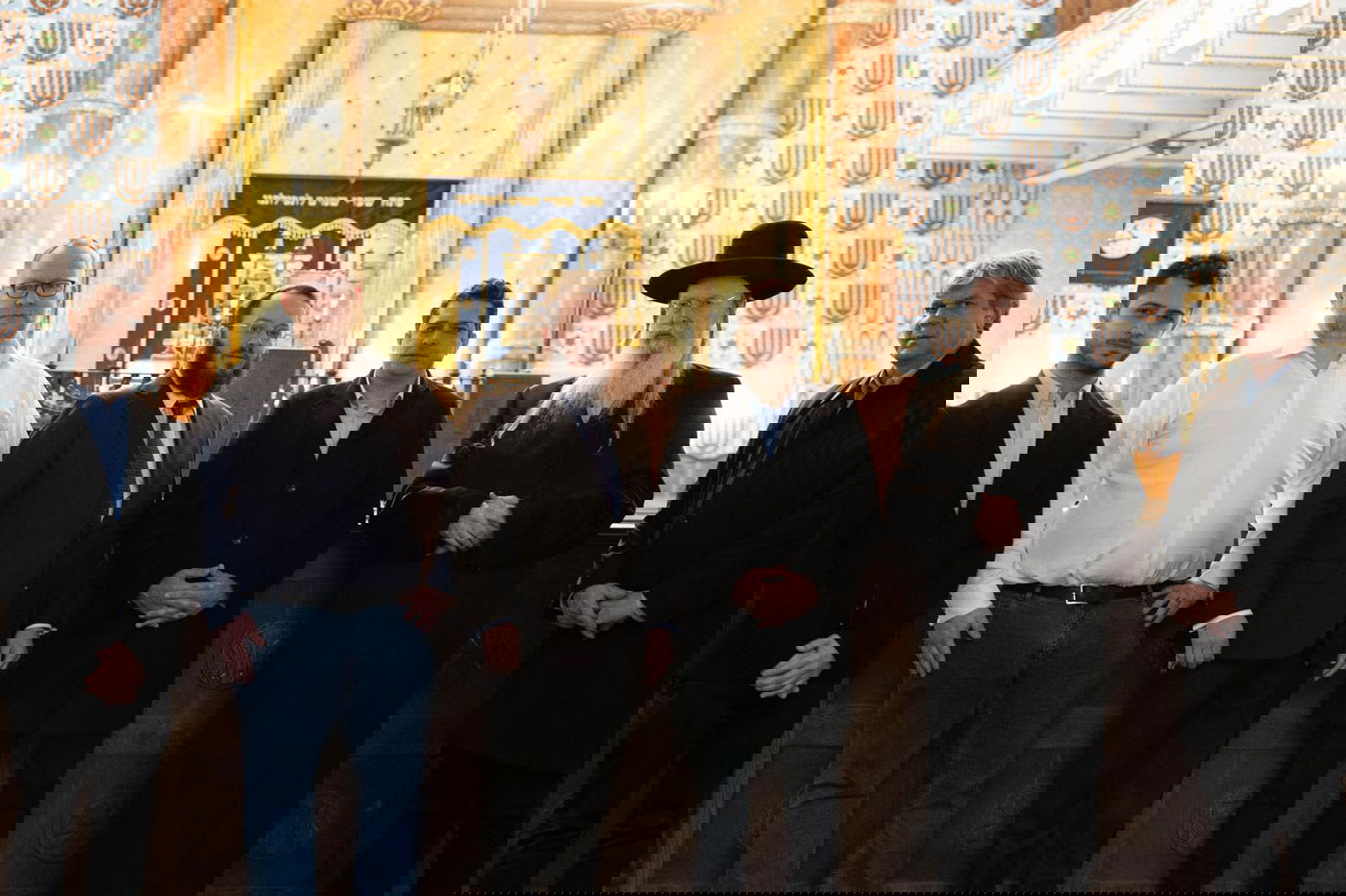 הרב רבינוביץ והרב אוירכמן בימים טובים יותר