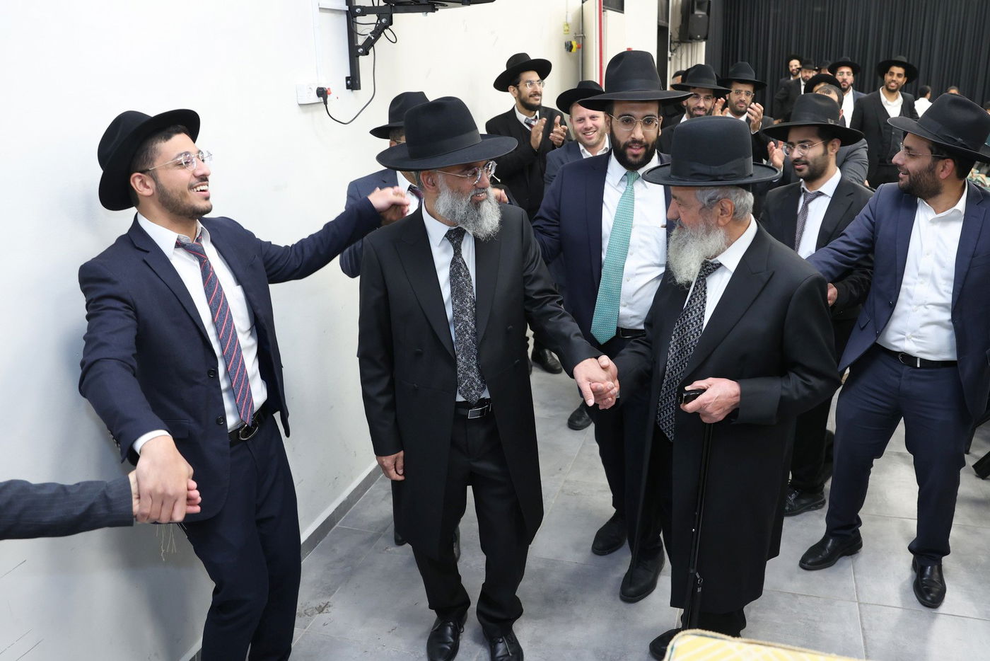 מעמד הכתרת רבי משה ברזילי לרב קהילת 'בני התורה' ברמה ד' בב"ש