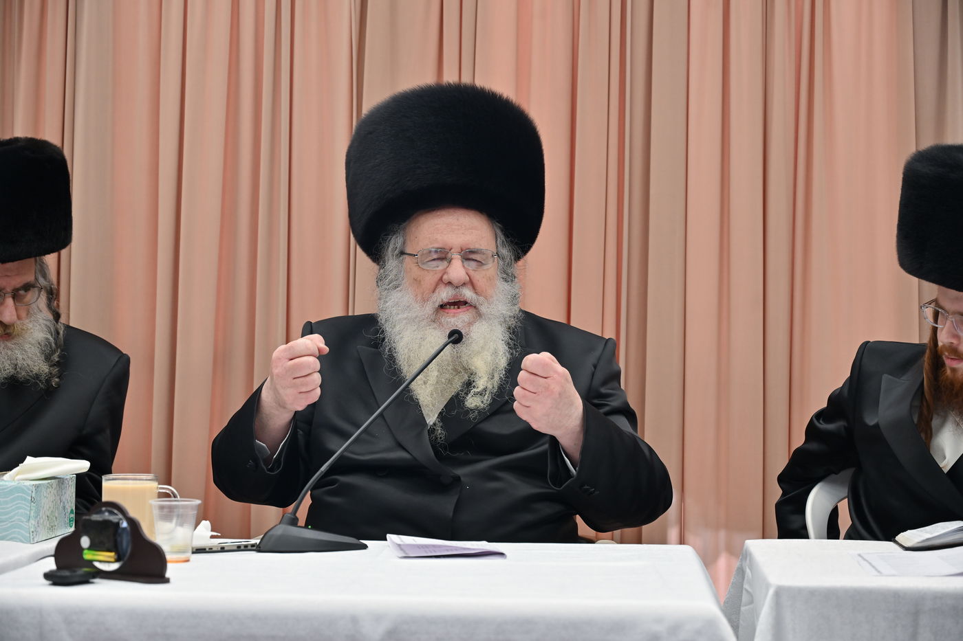 מעמד הקבלת פנים בנישואי נכדת הגר"ש אלתר