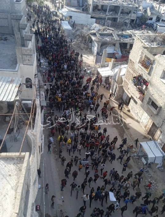 ההפגנות אמש בעזה נגד חמאס