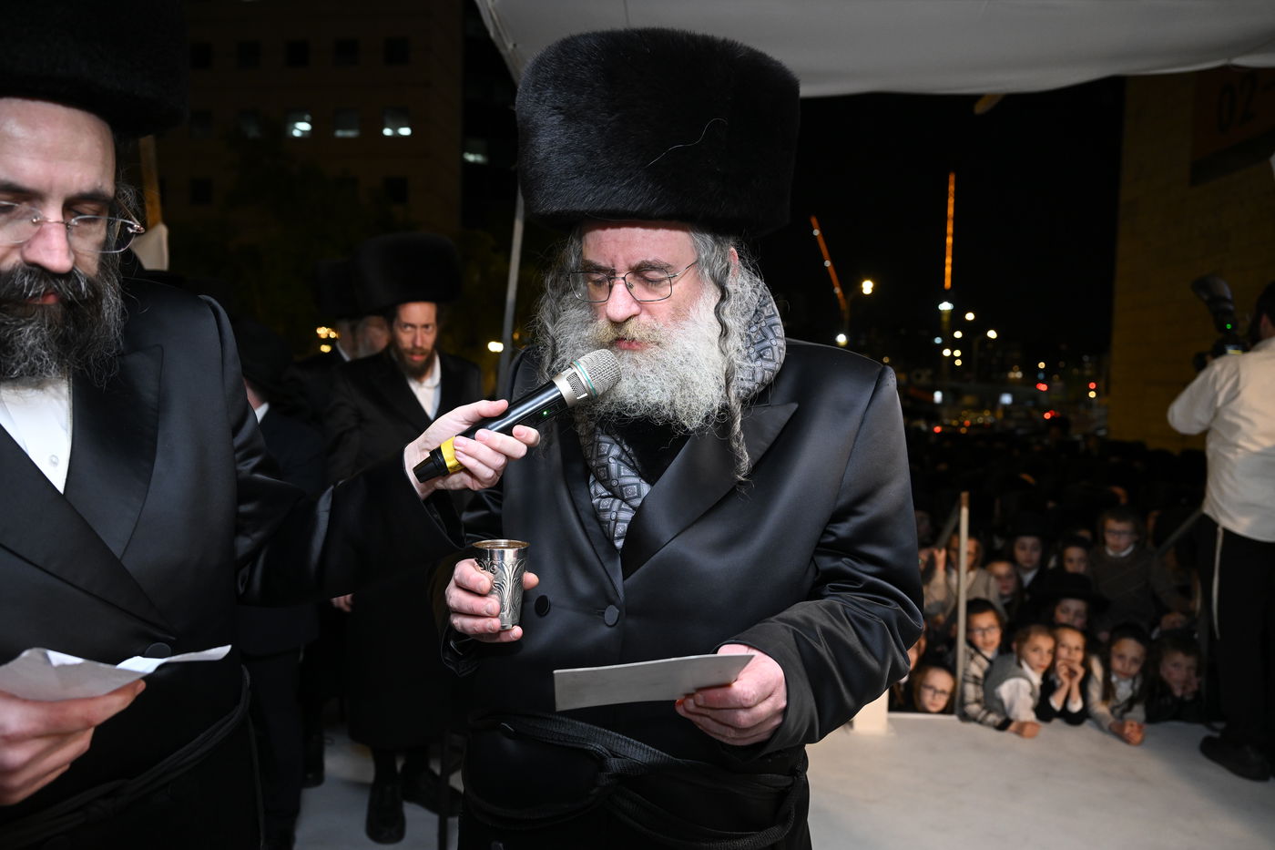 מעמד החופה לנכדת הגר"ש אלתר