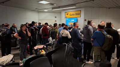 הנוסעים נתקעו