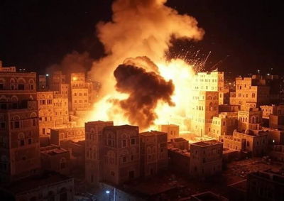 תקיפות עוצמתיות בתימן 