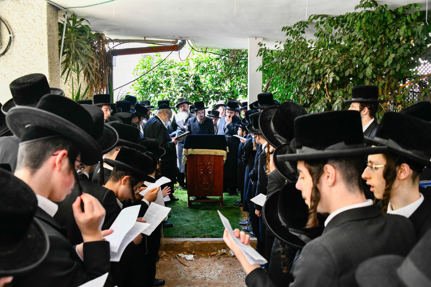 האדמו"ר מסאדיגורה בברכת האילנות 