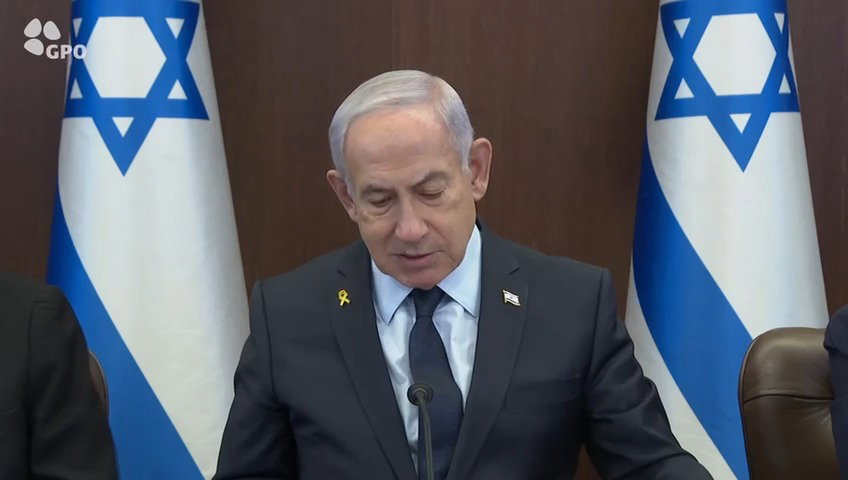 ראש הממשלה נתניהו בפתח ישיבת הממשלה