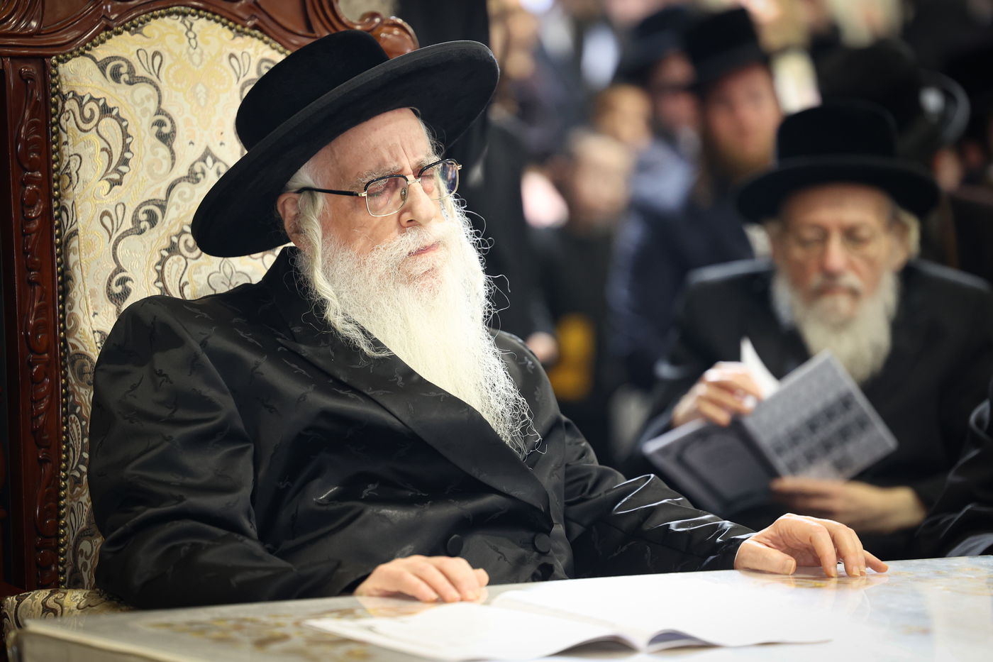 מעמד חומש סעודה בתלמוד תורה דרכי אבות צאנז בנתניה