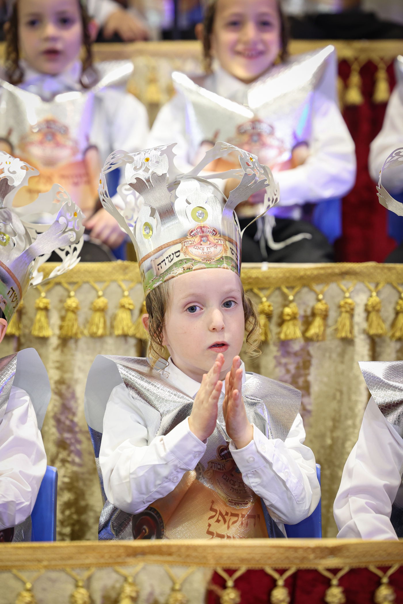 מעמד חומש סעודה בתלמוד תורה דרכי אבות צאנז בנתניה