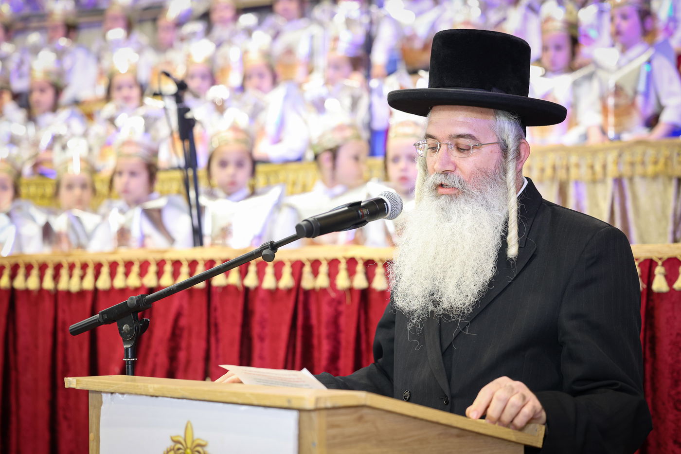 מעמד חומש סעודה בתלמוד תורה דרכי אבות צאנז בנתניה