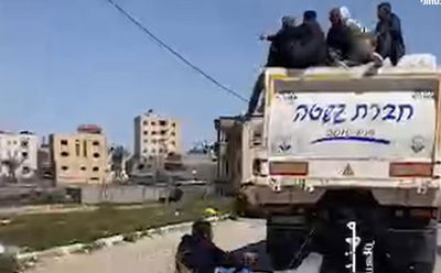 חורך את הרשת: העזתי שנקשר למשאית ונגרר איתה מרפיח