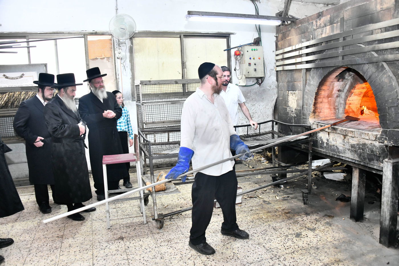 האדמו"ר מלעלוב באפיית מצות