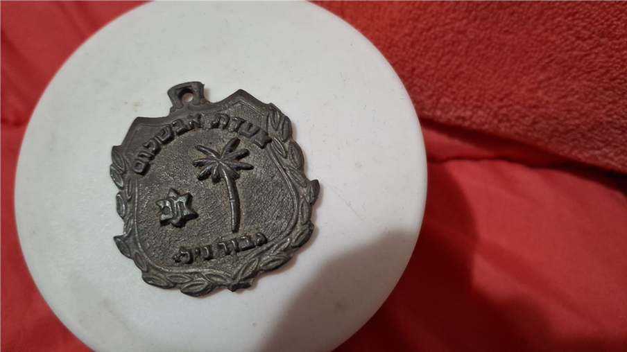 המדליה שהוענקה בסיום 'צעדת אבשלום גיבור נילי'