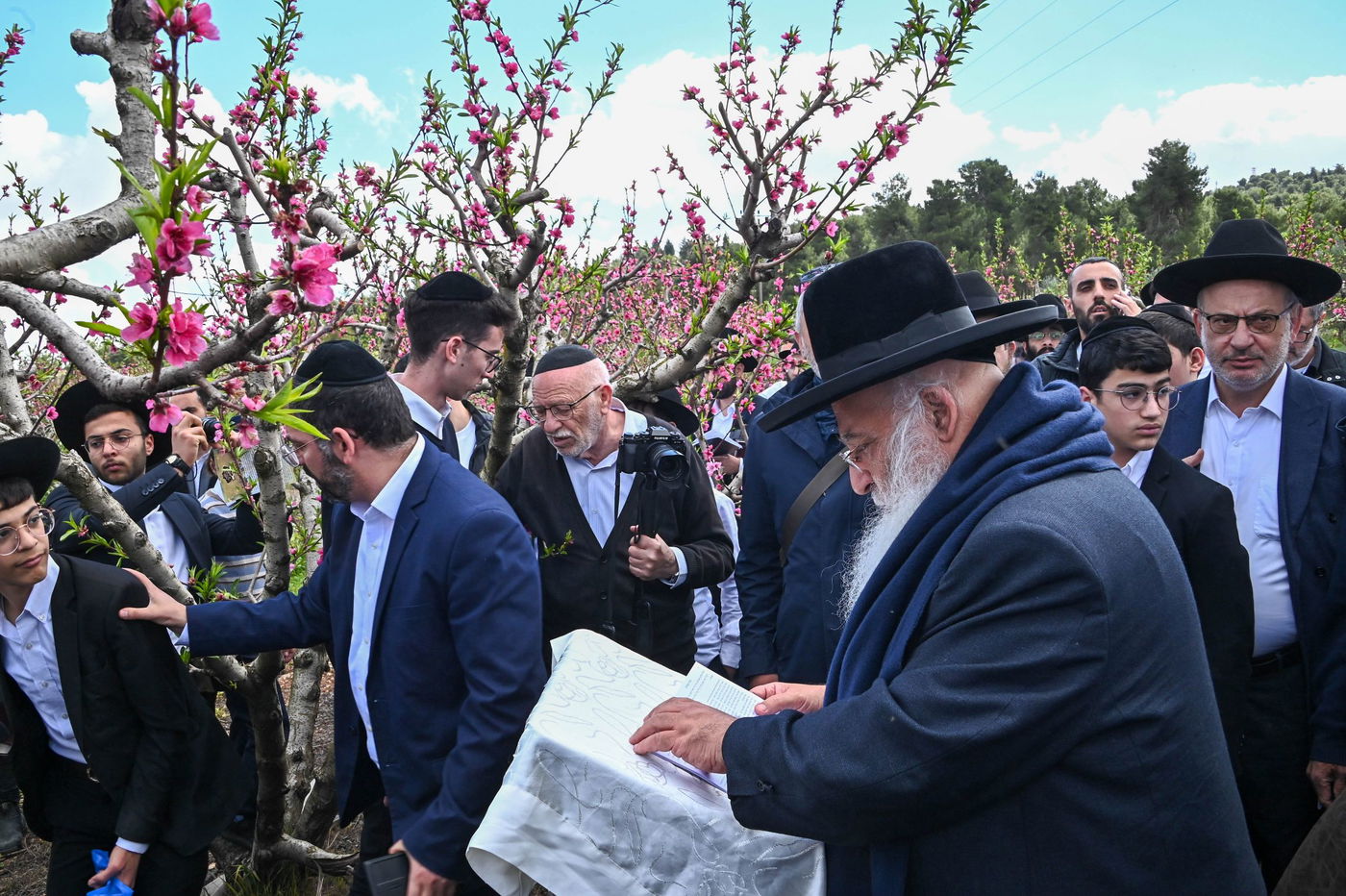 המקובל רבי בניהו שמואלי בברכת האילנות