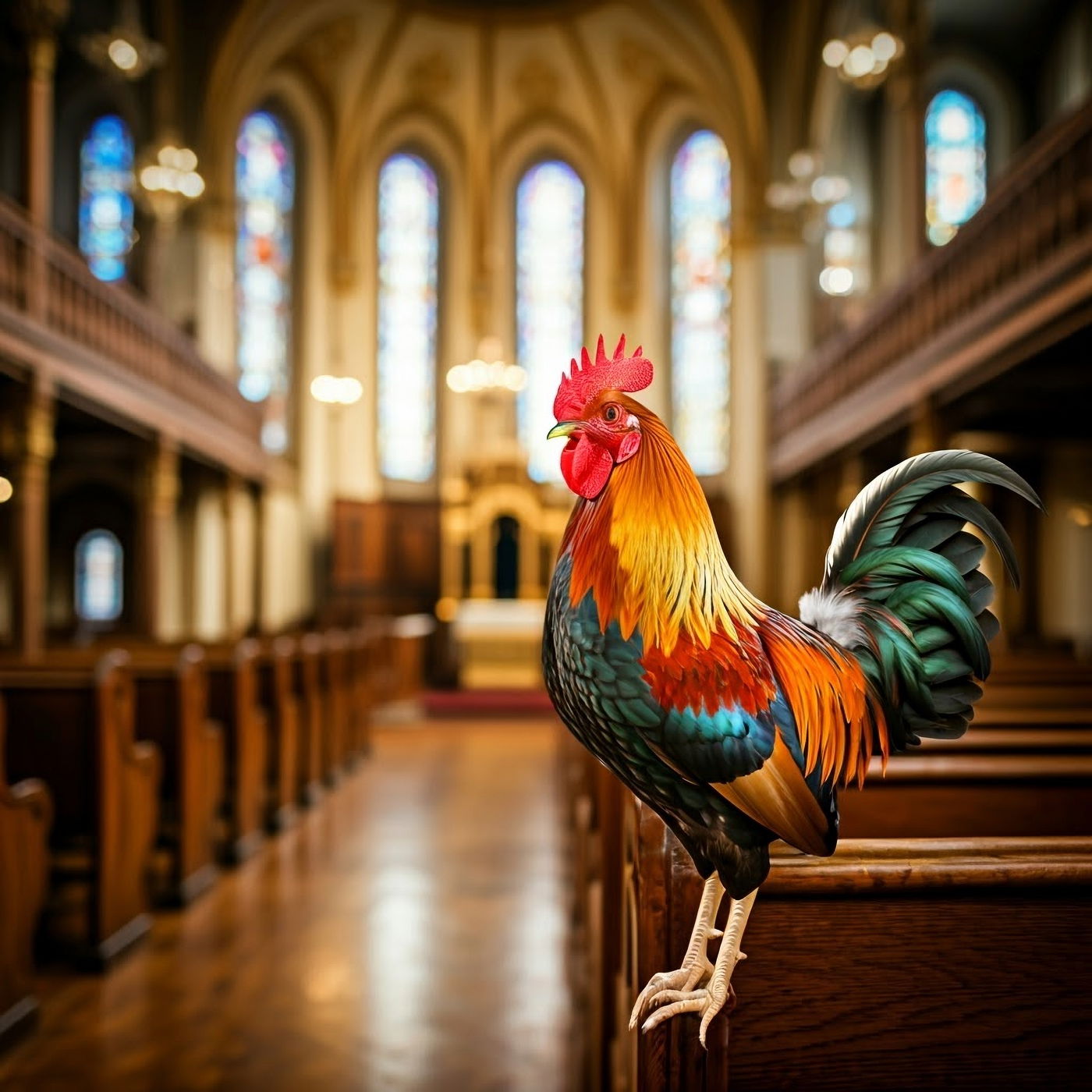'קוקוריקו' בבית הכנסת | אילוסטרציה