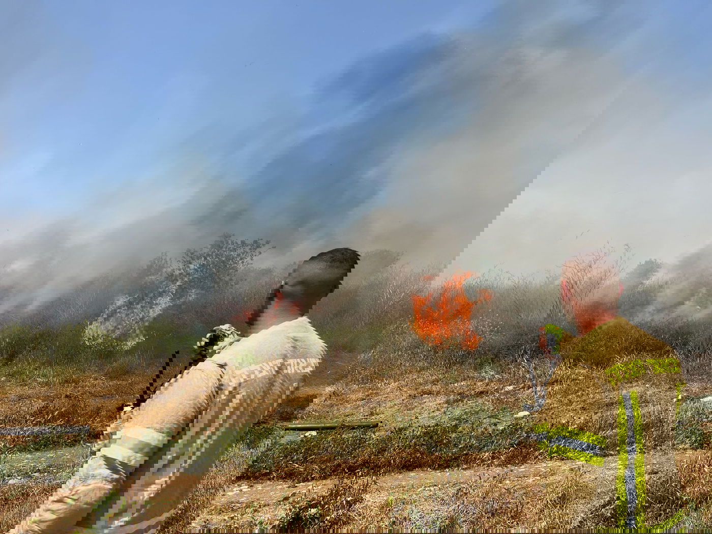 לאחר החסימה בגלל שריפה: כביש 1 לכיוון מזרח נפתח מחדש