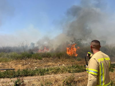 לאחר החסימה בגלל שריפה: כביש 1 לכיוון מזרח נפתח מחדש  