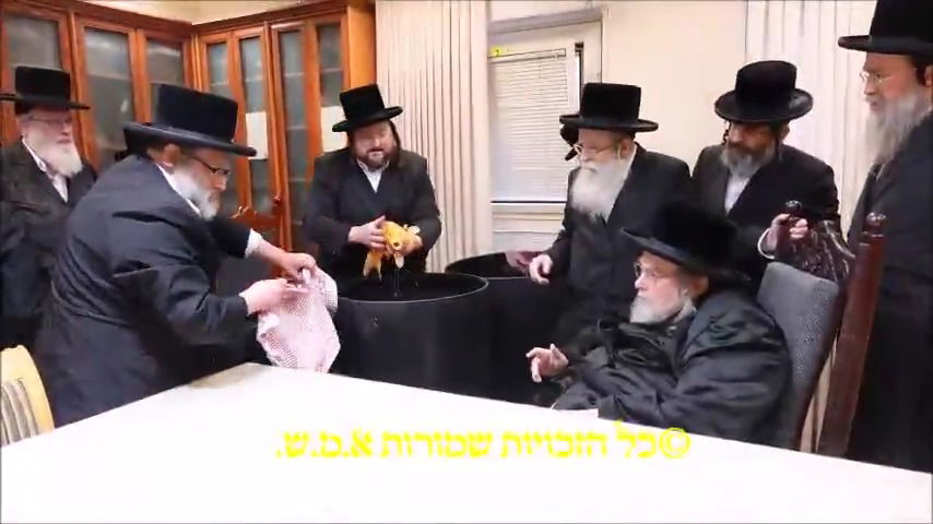 דגים חיים במעונו של האדמו"ר מבעלזא