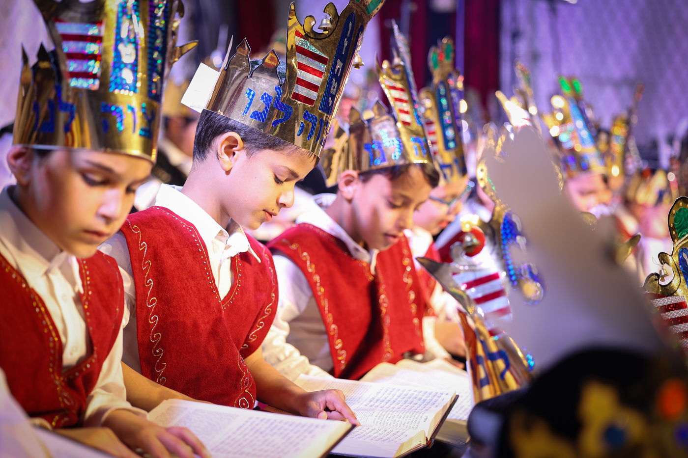 מסיבת חומש בתלמוד תורה 'תורה תמימה' בקרית אתא