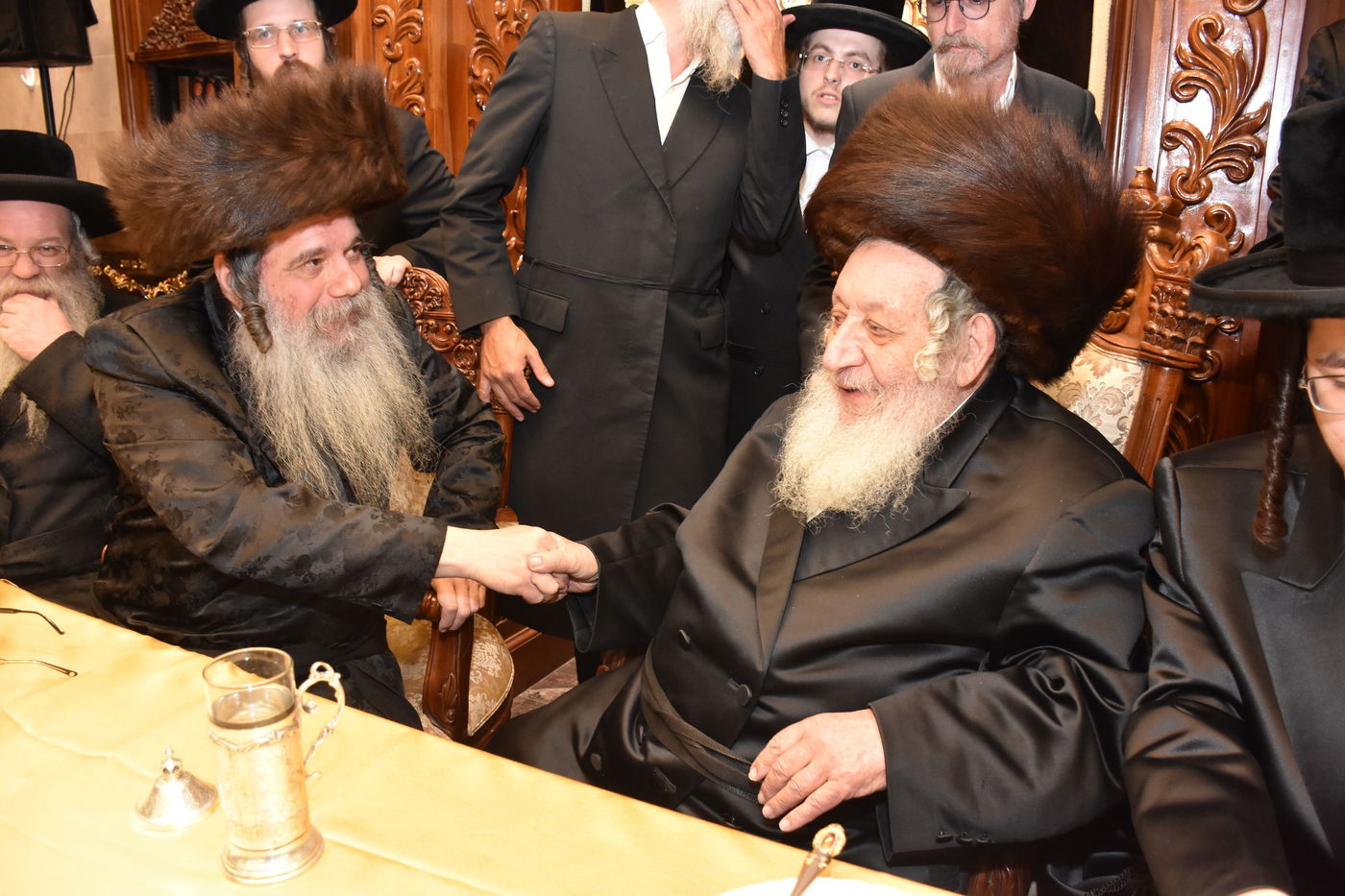 שמחת אירוסי בן האדמו"ר מקודינוב עם נכדת הגרש"א שטרן