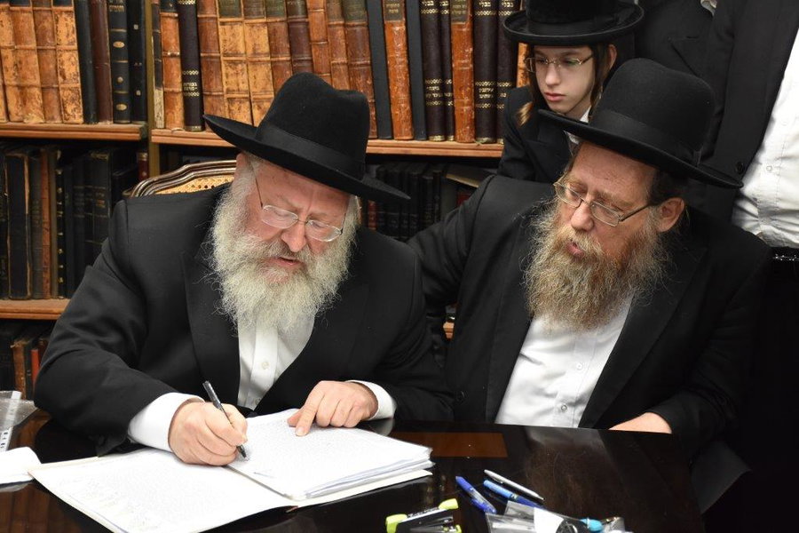 הגרש"ז רוזנבלט לצד יבלחט"א הגרי"א לנדא