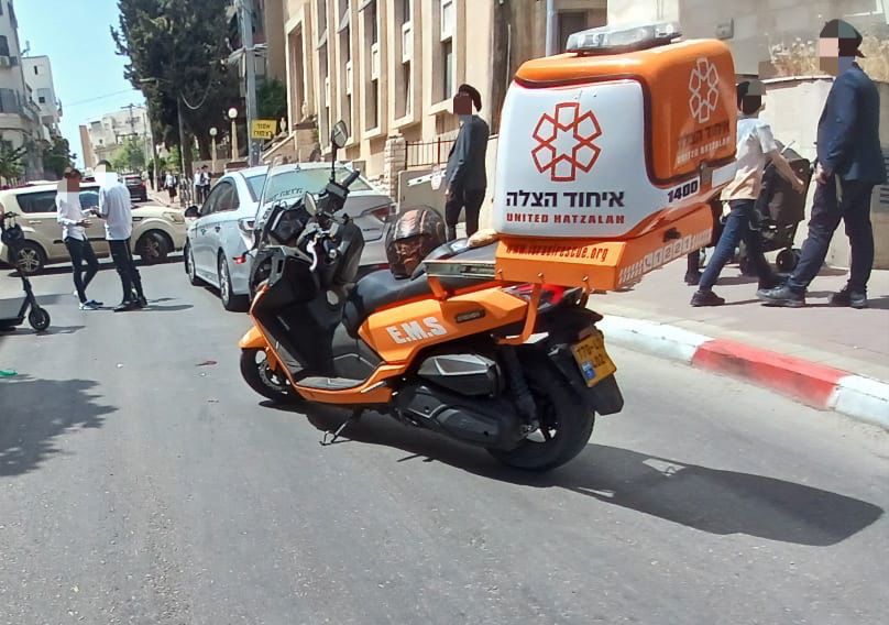 זירת התאונה בבני ברק