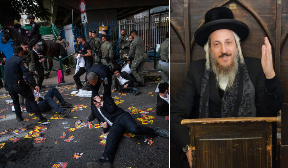 הגאון רבי נפתלי גלנץ והפגנת רצ"פניקים בכניסה לבני ברק