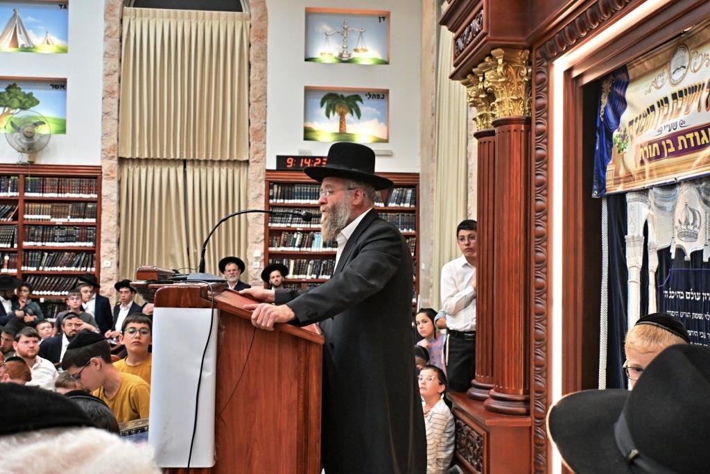 הגאון רבי משה הלל הירש בשיחת חיזוק באשדוד 
