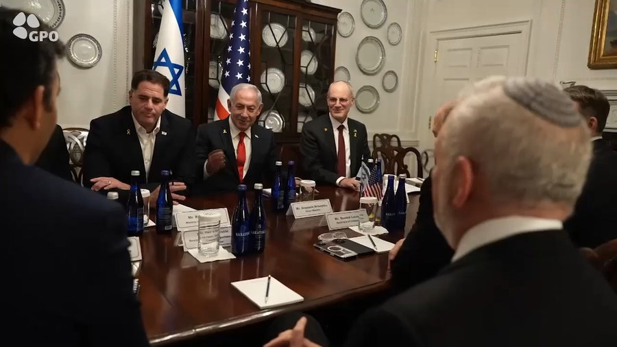 פגישת נתניהו עם מזכיר המסחר