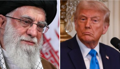 טראמפ ומנהיג איראן