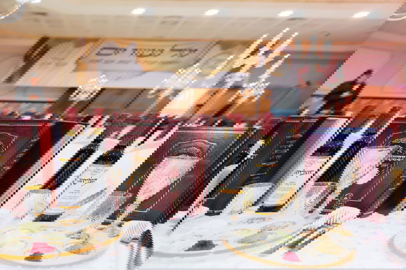  התוועדות ליל הסדר יחודית לבחורים מארגון 'חבורה של שמחה' בחצה"ק גור