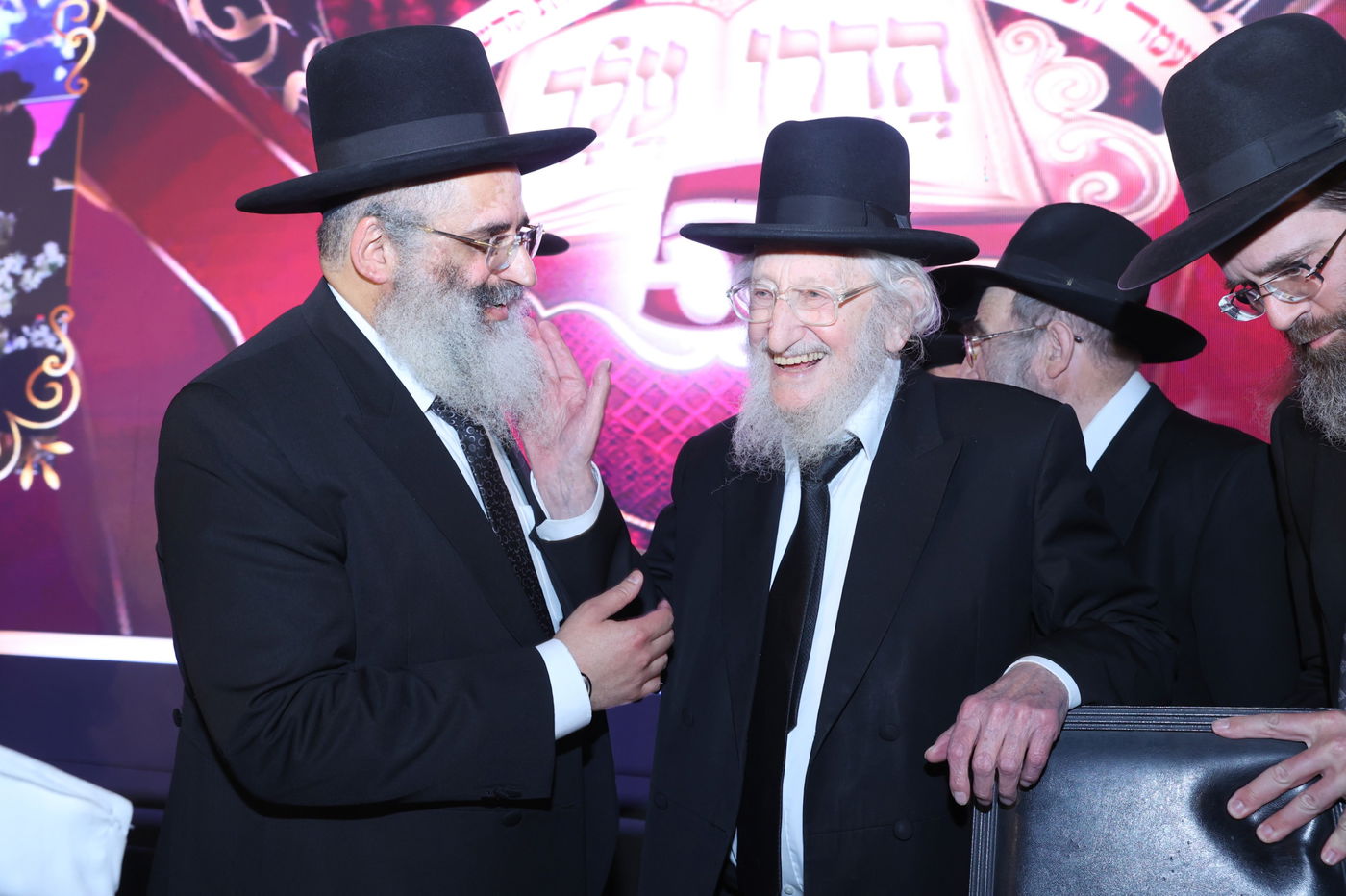 הרב ישראל אברג'ל עם המנהיג הליטאי של הדרום, הגאון רבי אריה לוי