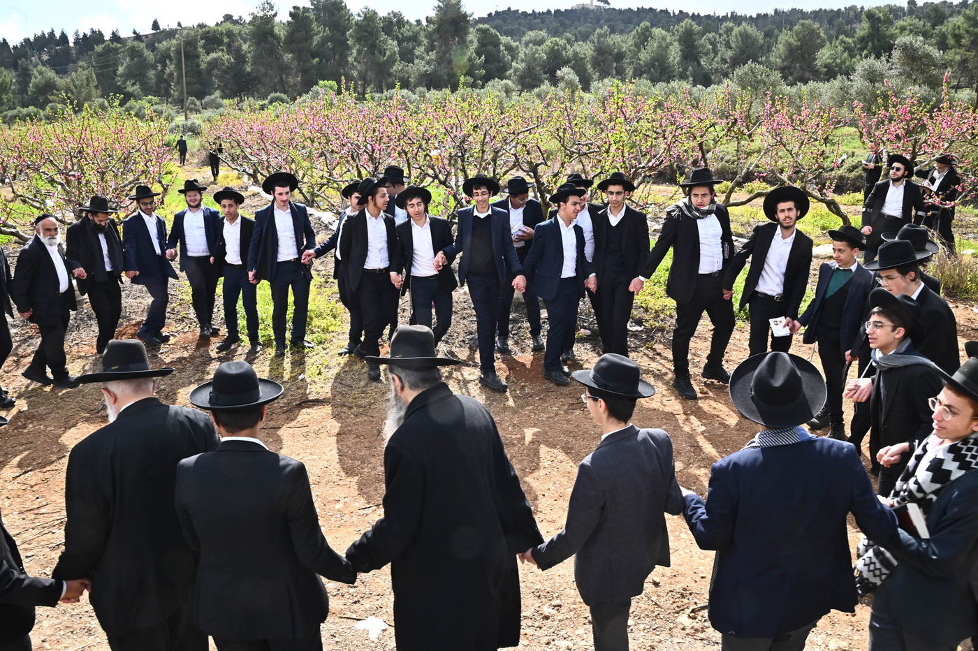 תושבי בני ברק בברכת האילנות