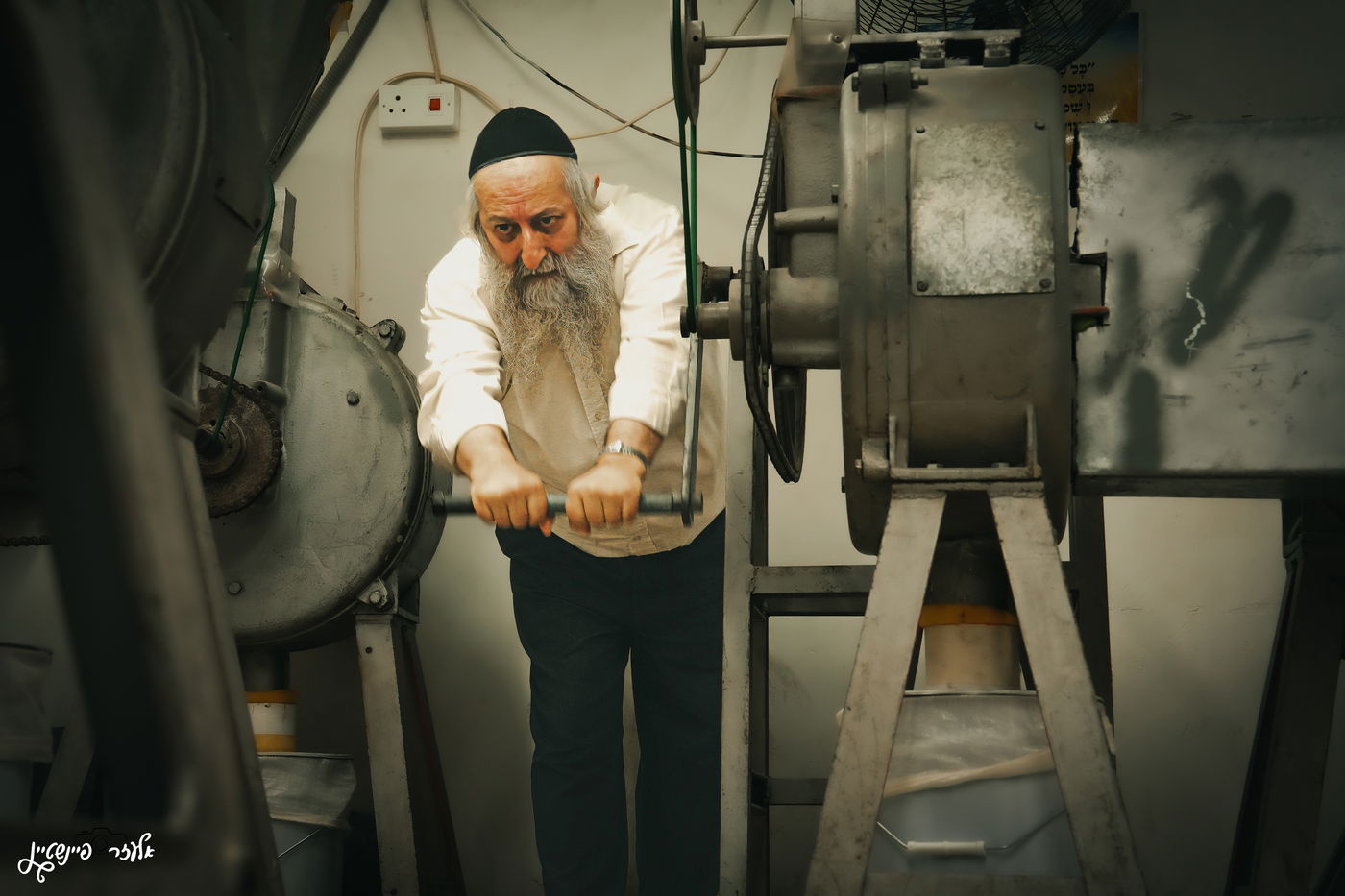 טחינת חיטים בבני ברק