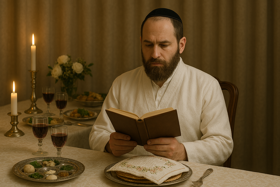 לאומרה בערב פסח. אגרת רבי שמשון מאוסטרופולי