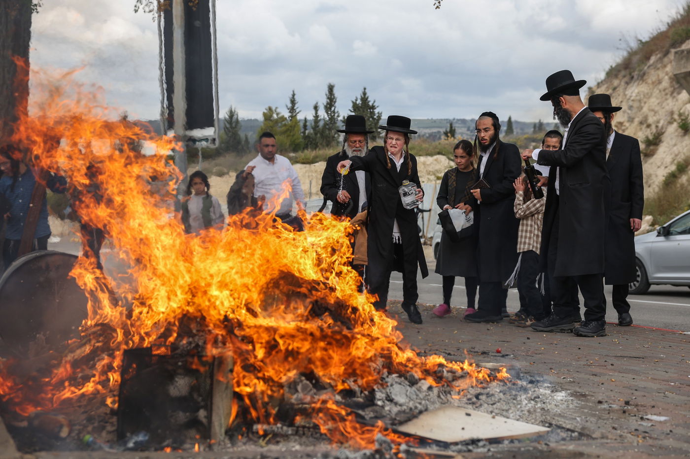 שריפת חמץ בעיה"ק צפת