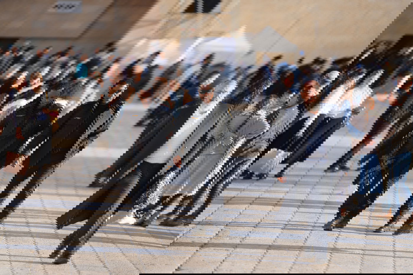 אבטחת מעמד ברכת כהנים בכותל המערבי